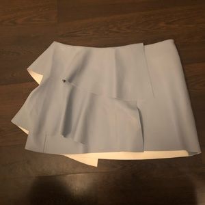 Zara Skirts - Zara Faux Leather Blue Skirt Zara Skirts - Zara Faux Leather Blue Skirt